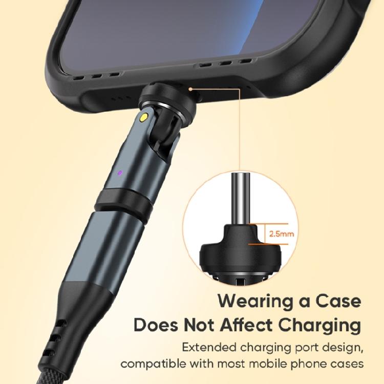 Space Optimized USB C Adapter 540°Adjustable Angle 240W Fast Charging 480Mbps Data Transfer Type C Extender Converters