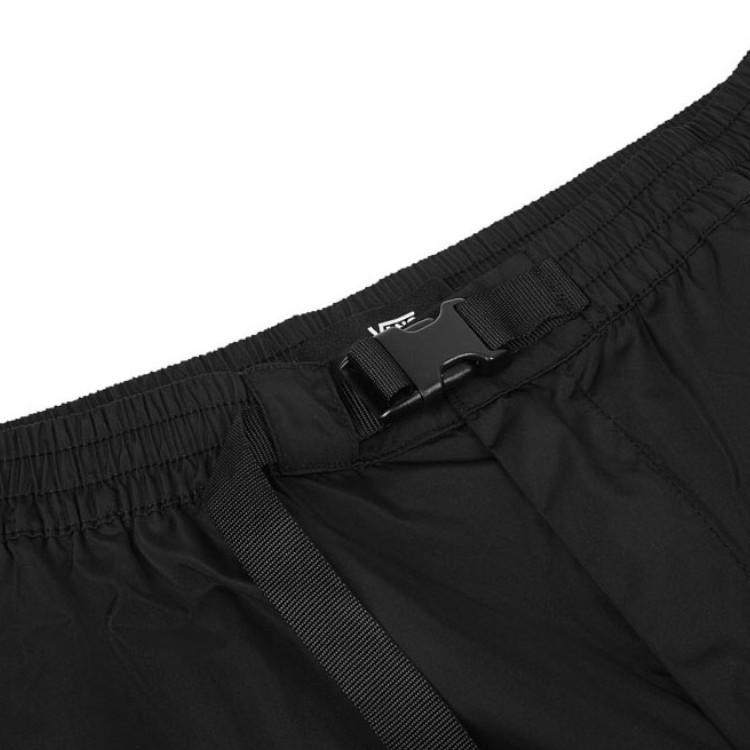 Vans Elastic Buckle Color Block Woven Sports Shorts Men shorts Black VN0A4P4QBLK