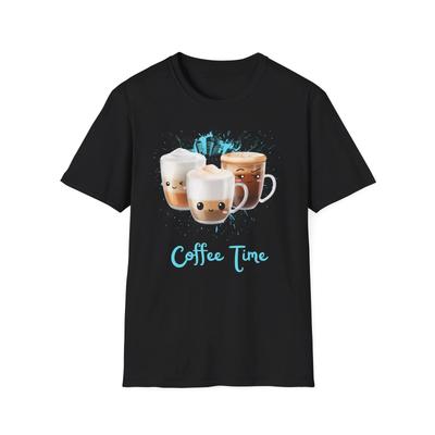 Kaffee T-Shirt, Kaffee Grafik-T-Shirt, Geschenk für Kaffee-Liebhaber, Kaffeehaus, Café-Stil