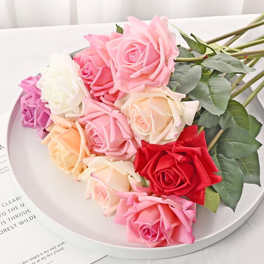 Simulation Feel Moisturizing Aromatic Roses Home Living Room Decoration Wedding Festival Event Props High-End Austin