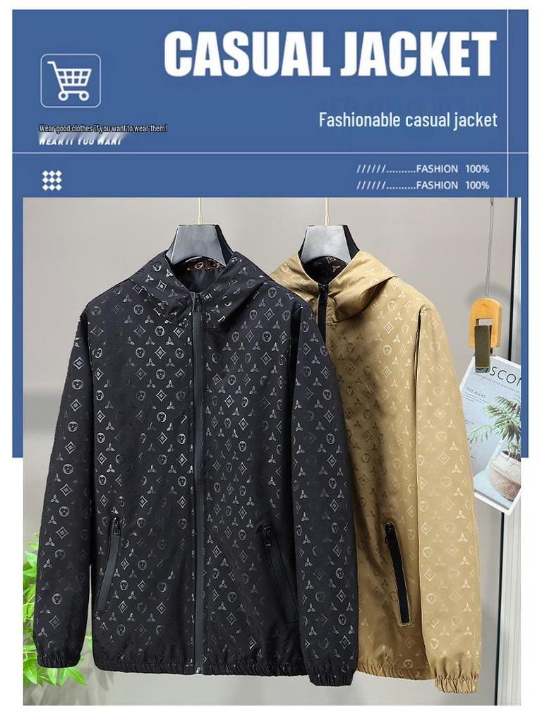 2025 Spring Men's Hooded Sun Protection Jacket - Stylish Thin Vest for Young Men & Boys