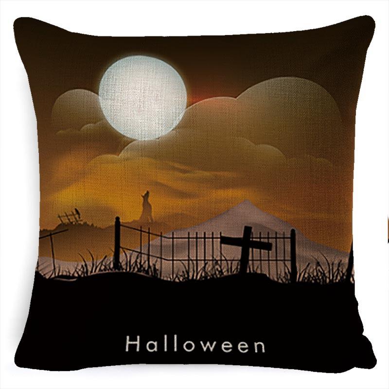 Pillow Case Holiday Party Halloween Horror Bat Office Pillow Case Car Waist Support Cushion Lumbar Pillow