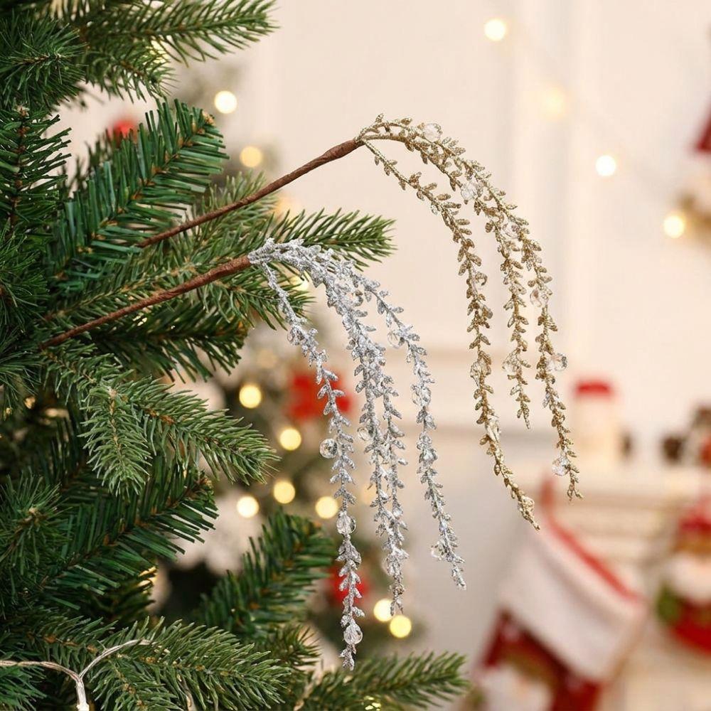 Realistic Artificial Christmas Crystal Twig Sparkling Xmas Tree Crystal Branches Winter Wedding