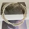 Imitation Pearls Beaded Necklace with Zircon Multi-layered Clavicle Chain Fashionable Jewelry for Everyday Outfits