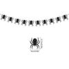 2.4m  Halloween Hanging Garland Bat Ghosts Spider Pattern Paper Banner Happy Halloween Decorations Home Supplies