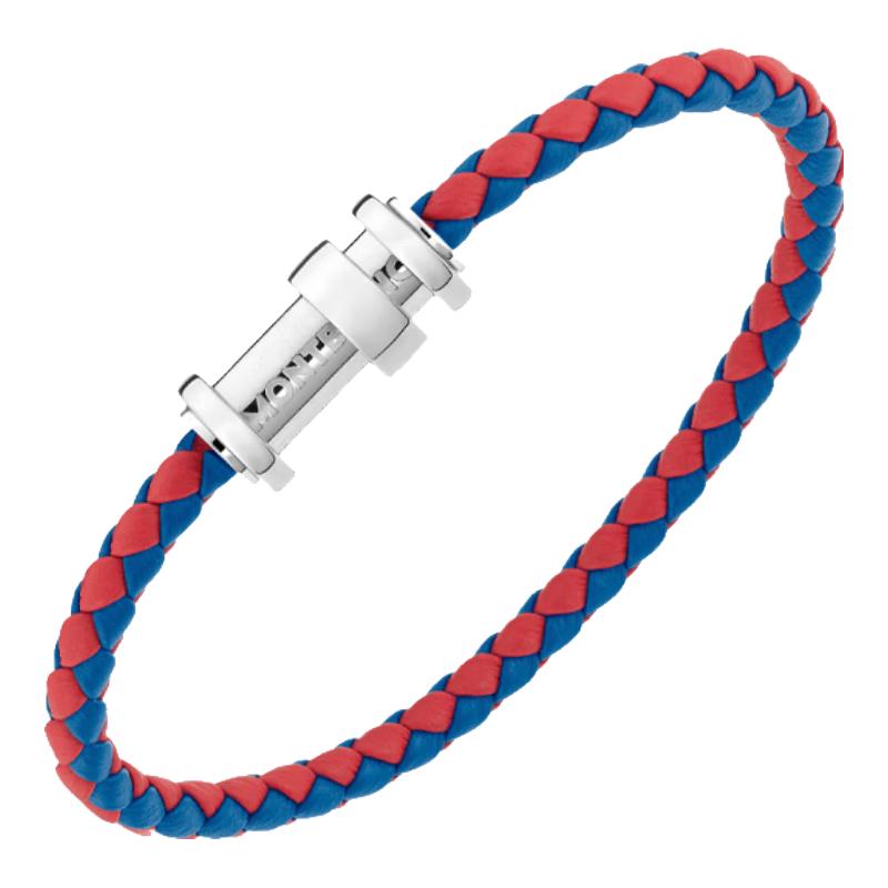 Montblanc Плетеный кожаный браслет