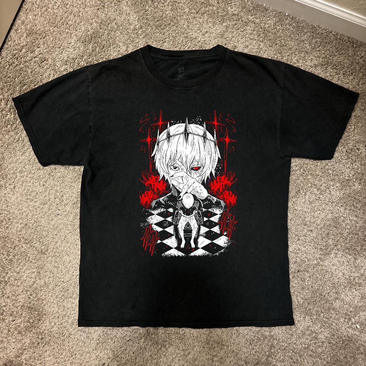 Tokyo Ghoul T-Shirt with Ken Kaneki, Juuzou Suzuya, and Touka Design S