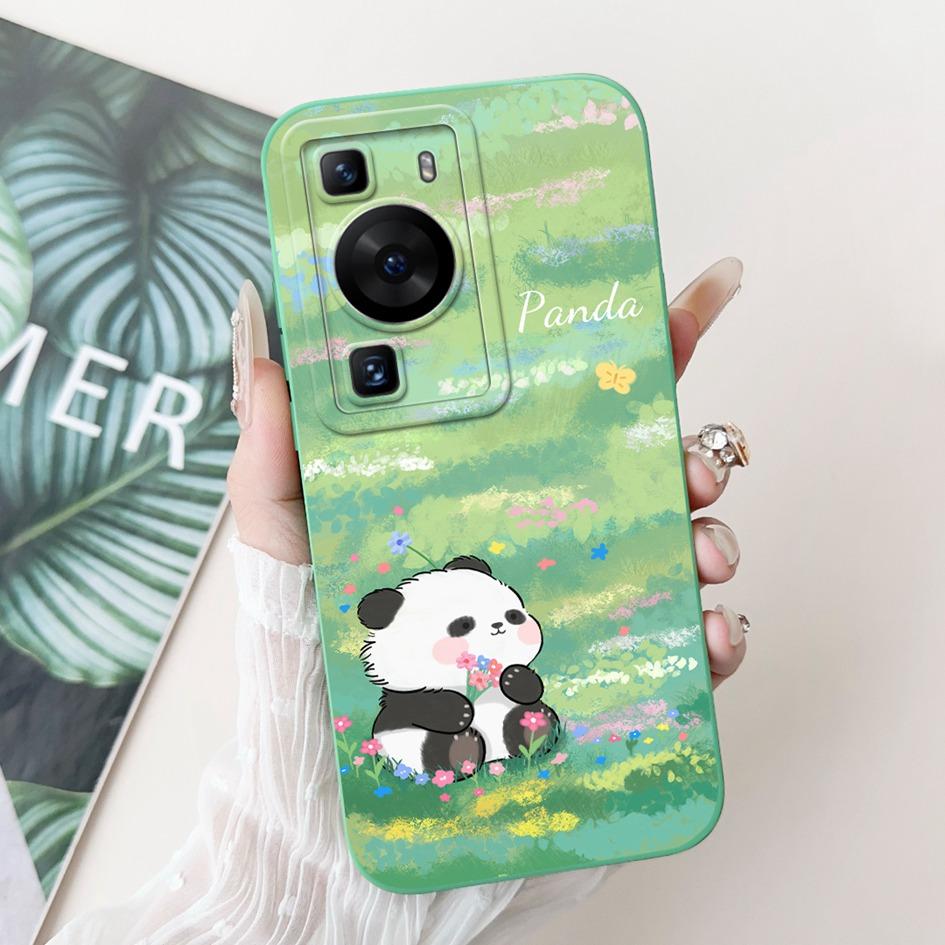 For Huawei P60 Pro Case MNA-LX9 Shockproof Cover Cute Cartoon Square Lens Protection Bumper For Huawei P60 Art P 60 P60Pro Funda