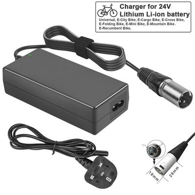 Pratico Scooter Elettrico Bicicletta Elettrica 24/42V 2A Caricabatterie Ebike Ricarica Rapida Adattatore di Alimentazione