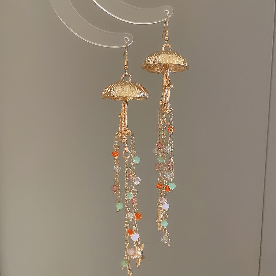 Bohemian Ethnic Style Feathers Fringed Earrings Ear Hooks Personalized Vacation Wind Ears