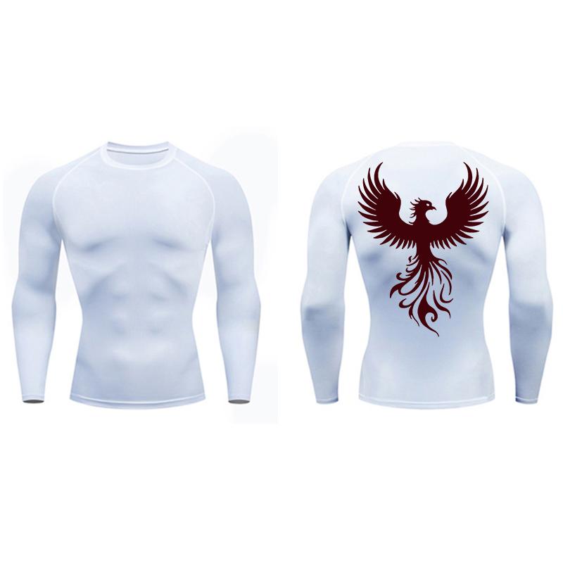 Graphic Athletic Quick Dry Compression Shirt for Men Gym Workout Running Tshirts Tees Tops Undershirt Baselayers Activewear