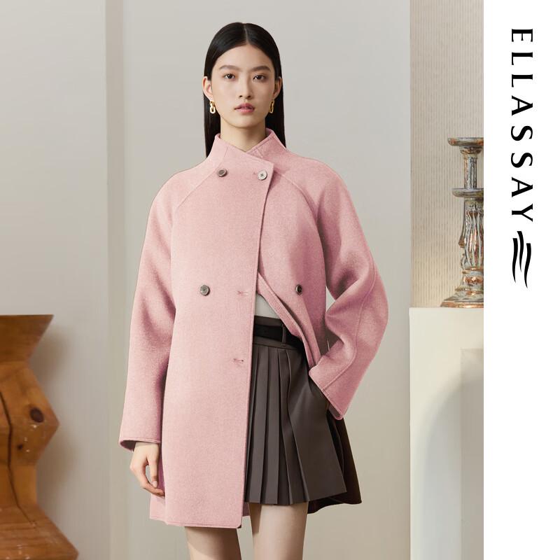 

ELLASSAY 2025 Fall Lamb Wool Mid-Length Coat S