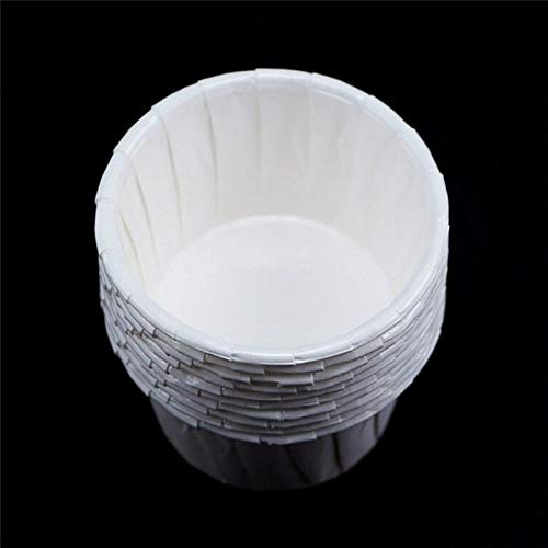 100pcs Paper Cups Nose Hair Face Hair Removal Wax Bins Containers Cake Paper Trays Paper Bowls Melting Wax Ice Cream Organizer