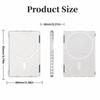 Transparent For MagSafe Card Sleeve 2 Card Slots Shockproof Magnetic Stand Card Holder Ultra-thin for iphone 17/16/15/14/13/12