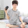 Baby Boys Pajamas Summer Short Sleeved Children's Clothing Sleepwear Teen Pajama Cotton Pyjamas Sets for Kids 6 8 10 12 14 Years