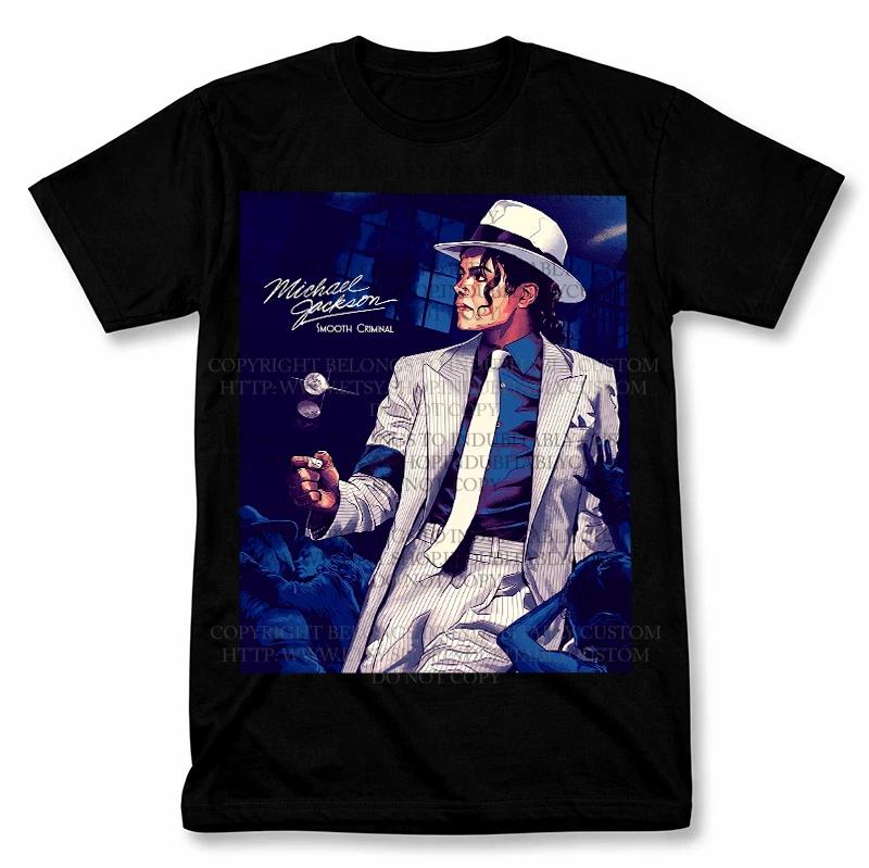 Michael Jackson Smooth Criminal Graphic T Shirt Vintage Style Fan Tee 4XL
