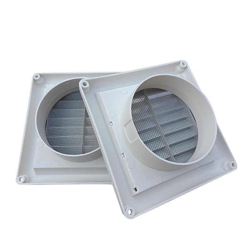 Ventilação de Ar Interno Quadrada de Plástico PP Entrada/Saída de Ventilação de Exaustão