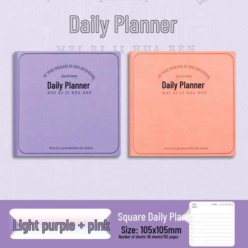 Kompakter Tagesplaner: Mini Notizbuch für Einstecktuch für effektives Zeitmanagement