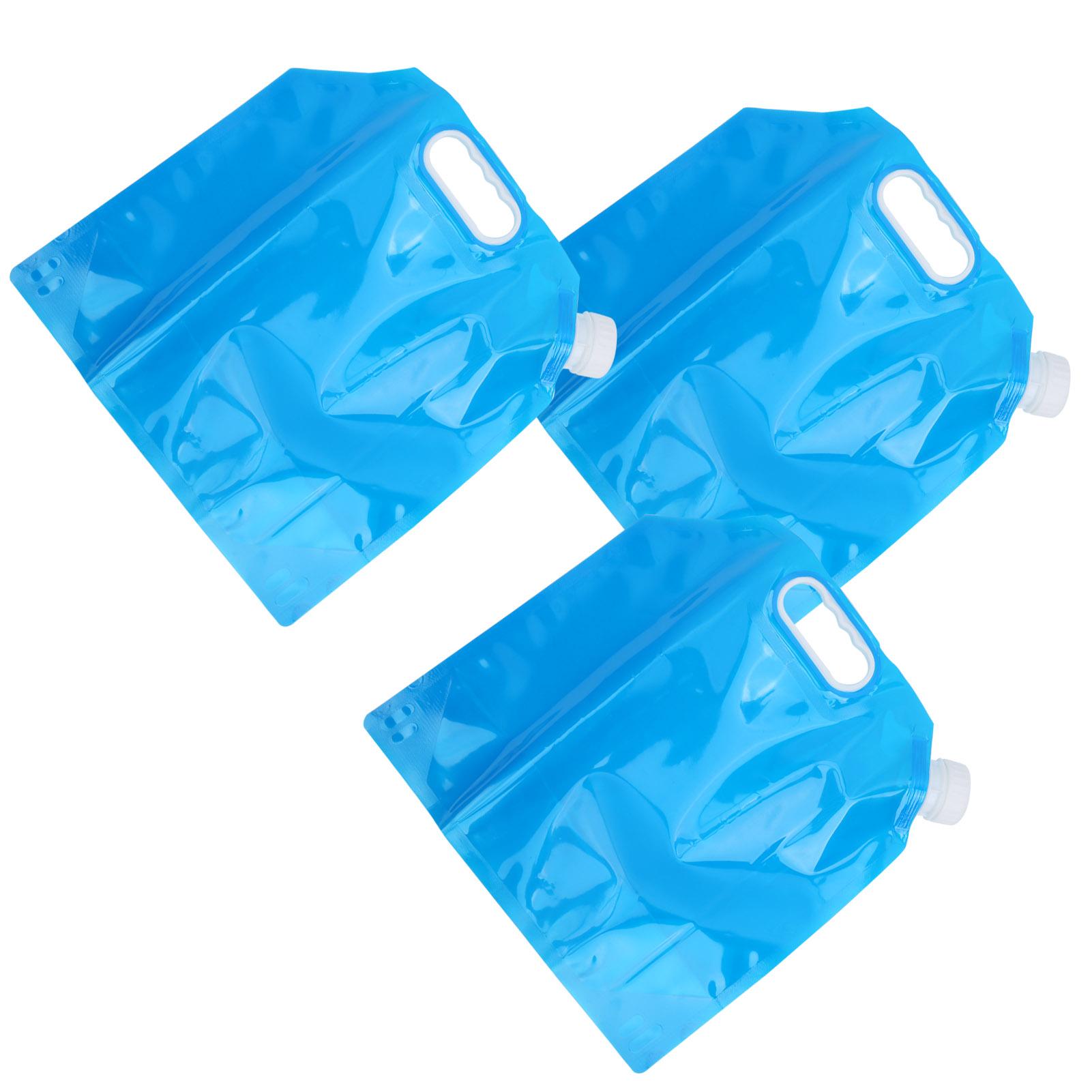 

3Pcs 5L Large Capacity Nozzle Bag Outdoor Sports Portable Foldable Drinking Water Bag
