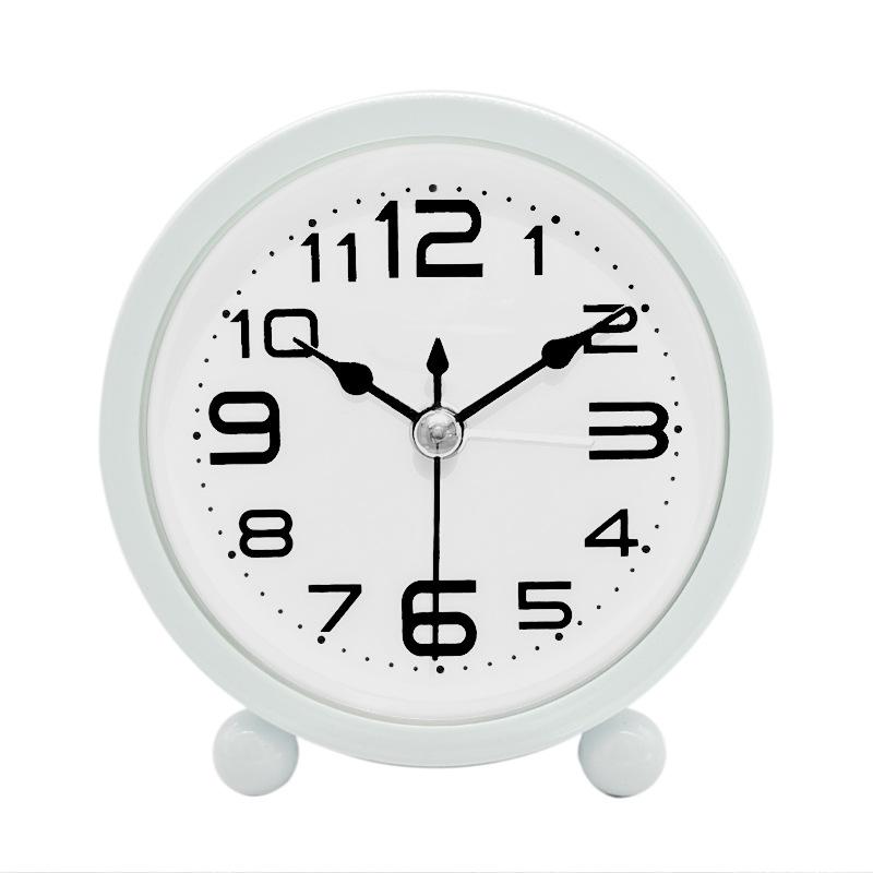 New Metal Silent Alarm Clock Large Digital Environmentally Friendly and Simple Children's Bedroom Desktop Alarm Clock