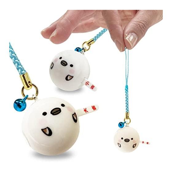 [LamPlanning] [Kinagani Shimaenaga] Fortune Telling Netsuke Wallet Keychain Charm with Omikuji Function, Shimaenaga Kotori Kotori, Made in Japan (Set