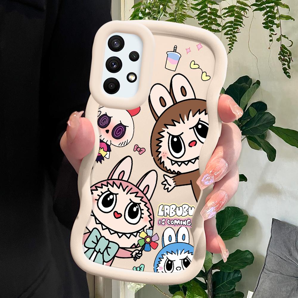 

Окрашенный узор Big Wave Edge Мягкий силиконовый материал Macaron чехол для телефона противоударный защитный резиновый чехол для Samsung Xiaomi Poco Redmi Samsung S20 FE 5G белый