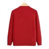 Middle-aged and old fleece mother sweater thickened women's knitted sweater integrated fleece warm backing top mother-in-law clothes