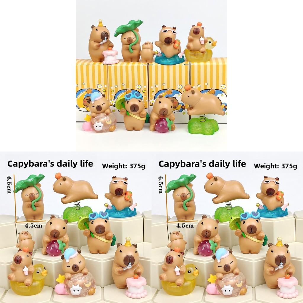 Capybara Alltags PVC Schreibtischspielzeug Sammlerstück für Kinder und Geschenke
