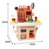 Kitchen Playset Cookware Accessories Pretend Play Set with Sounds Realistic Lights for Boys