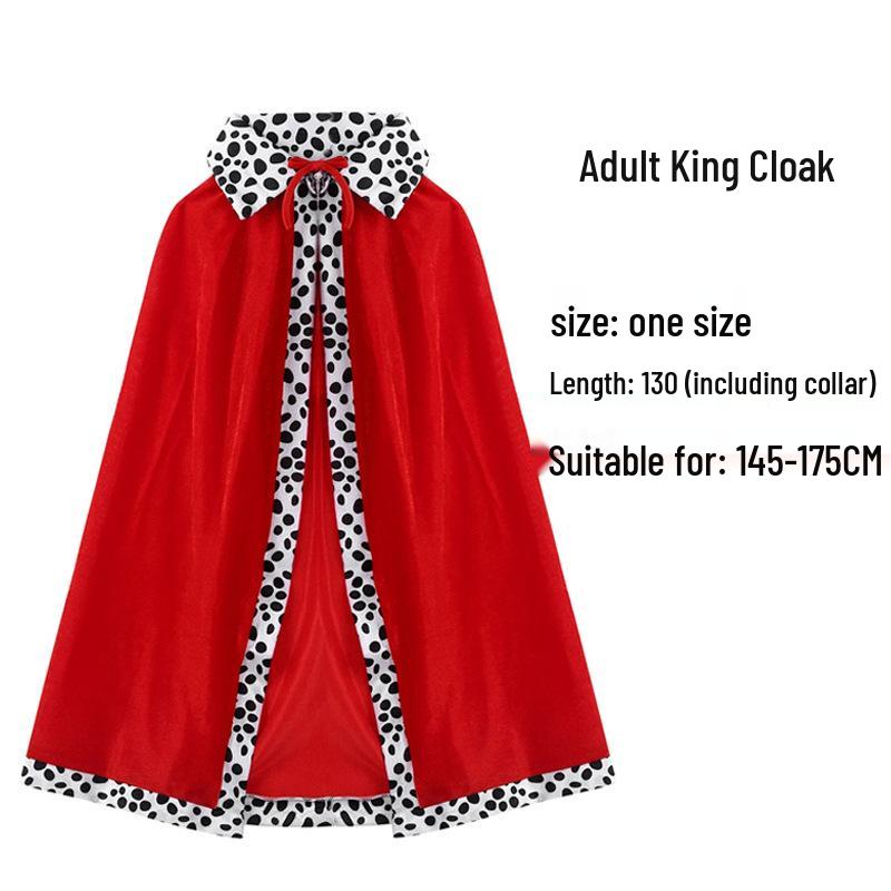 Multicolor Parent-Child Costume Cloak for Halloween, Christmas, and Parties