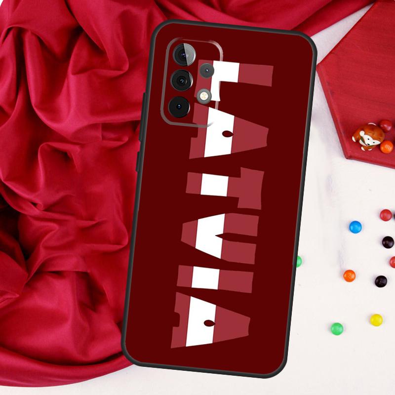 Latvia Flag For Samsung Galaxy A56 A36 A26 A16 A05 A06 A22 A32 A52 A54 A34 A14 A55 A15 A53 A33 A35 Case