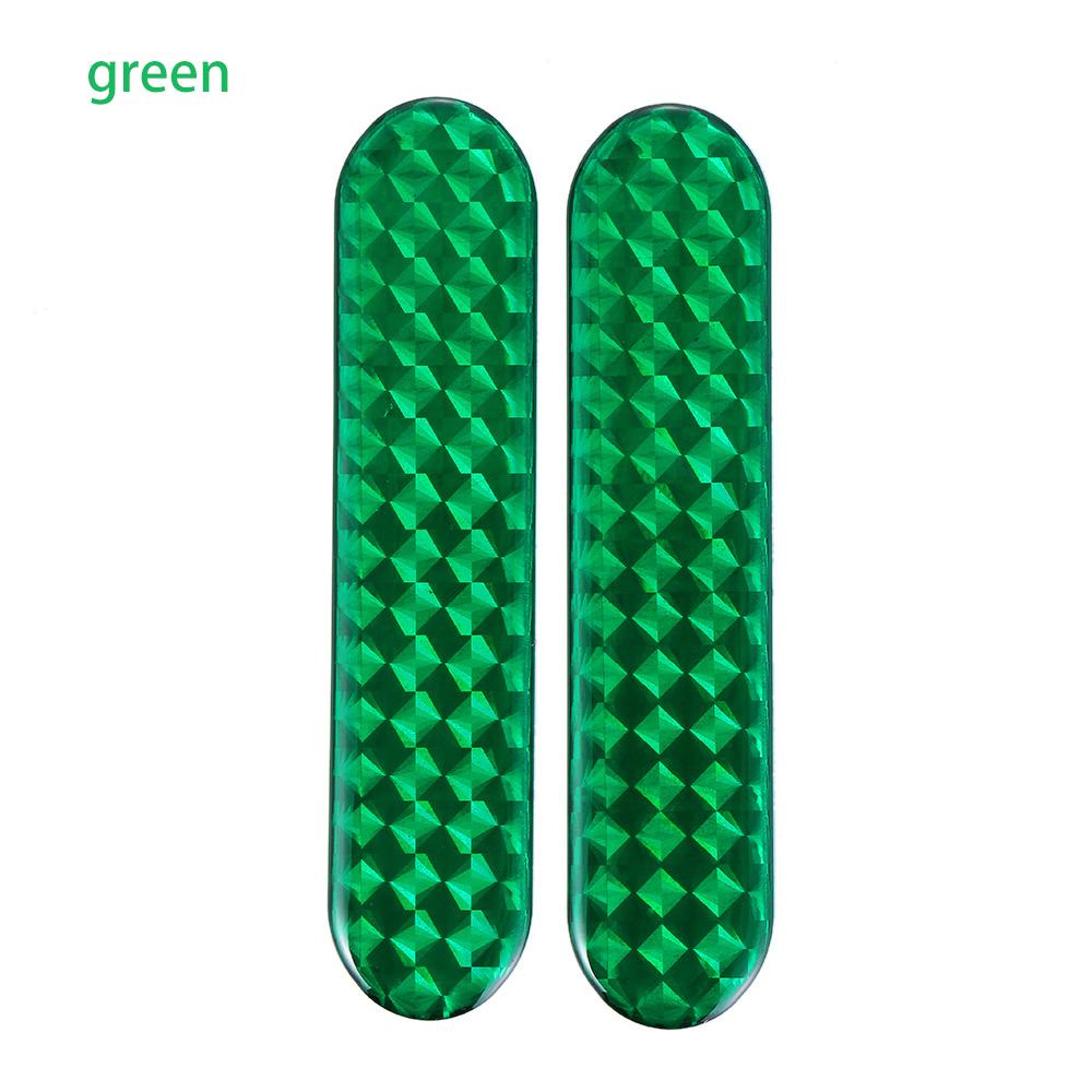 2Pcs Sign Night Lamp Decal Door Sticker Warning Tape Safety Mark Car Reflective Strips