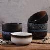 Keramikschüssel im japanischen Stil, kreatives Geschirr, Haushaltsreisschüssel, Nudelschüssel, Studenten-Instantnudelschüssel, große Schüssel, Suppenschüssel, Obstschale