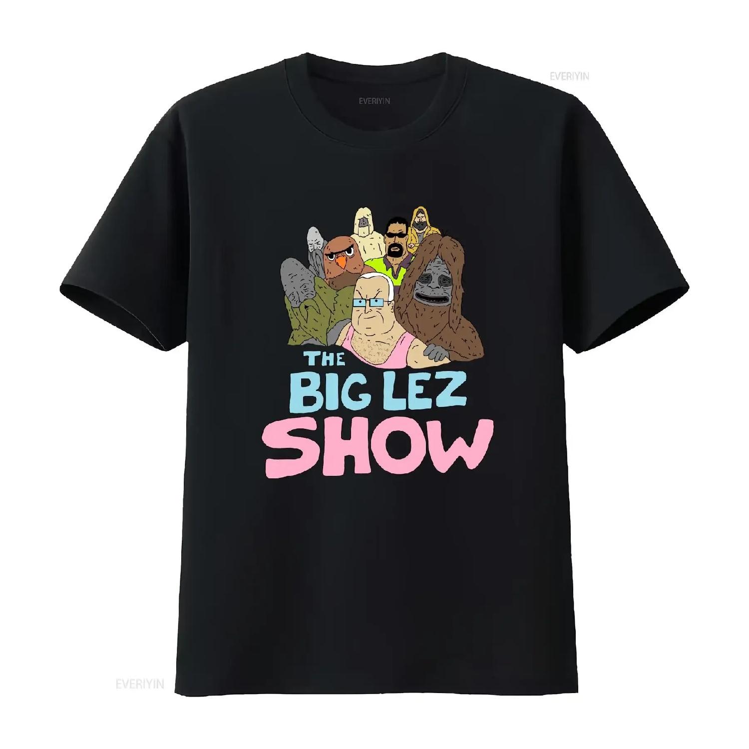 

Sassy The Sasquatch T Shirt Smoke Big Lez TV show Ideal Top vintage Washed graphic streetwear designer clothes Stylish homme XXXXXL чорний