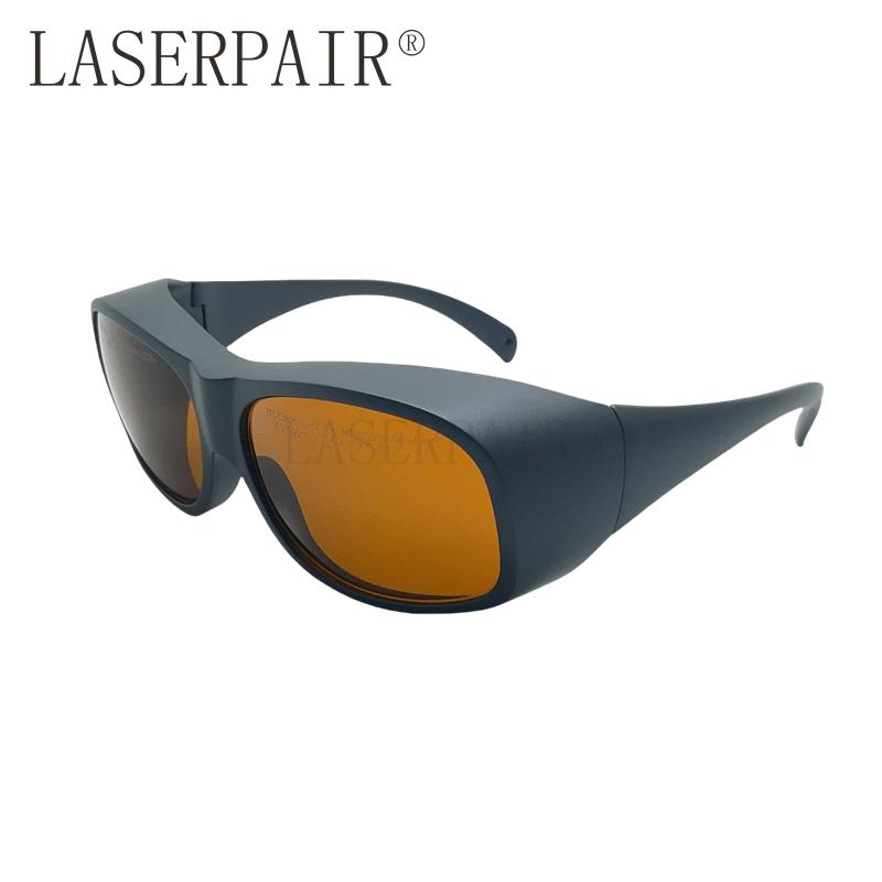 532nm 1064nm OD7+ Laser Safety Glasses 755 808 Laser Protective Goggles for 2 Line YAG KTP Pico Laser Protection Eye Protection (Brown,safety glasses)