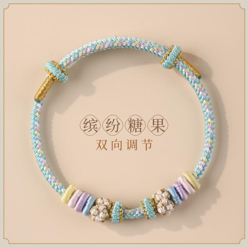 Handmade Adjustable Knot Bracelet Women Men Ethnic Style Red Cord Woven Friendship Jewelry Gift