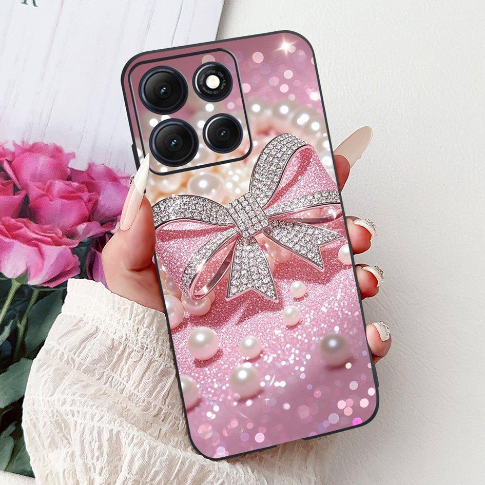 For Motorola Moto G86 Power 5G Case New Fashion Flower Bamboo Cat Cartoon Soft Silicone Back Cover For Moto G86 Power 2025 Coque