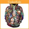 Moda Novo Unissex Rick And Morty Estampa 3D Casual Moletom Blusas
