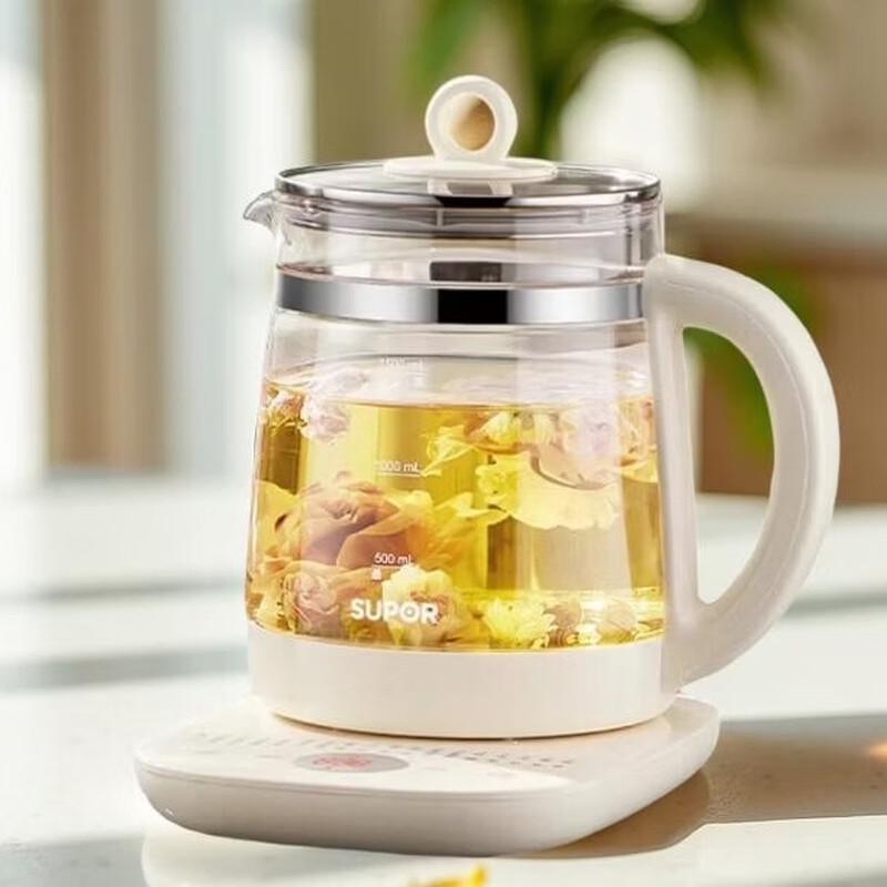 SUPOR 1.5L Smart Glass Health Tea Maker & Electric Kettle CN plug (adapter included)