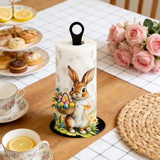 Paper Towel Holder with Cute Pattern Design Kitchen Paper Roll Stand