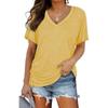 Women's Striped  T-Shirts (women’s) Printed Fashion Gradient Short Sleeved Casual V-neck T-shirt for Women