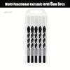 5pcs Professional Carbide Drill Bit Set for Masonry, Concrete, Glass, Tile, Brick - Durable Metal Drill Bits for Home Decor, DIY Projects