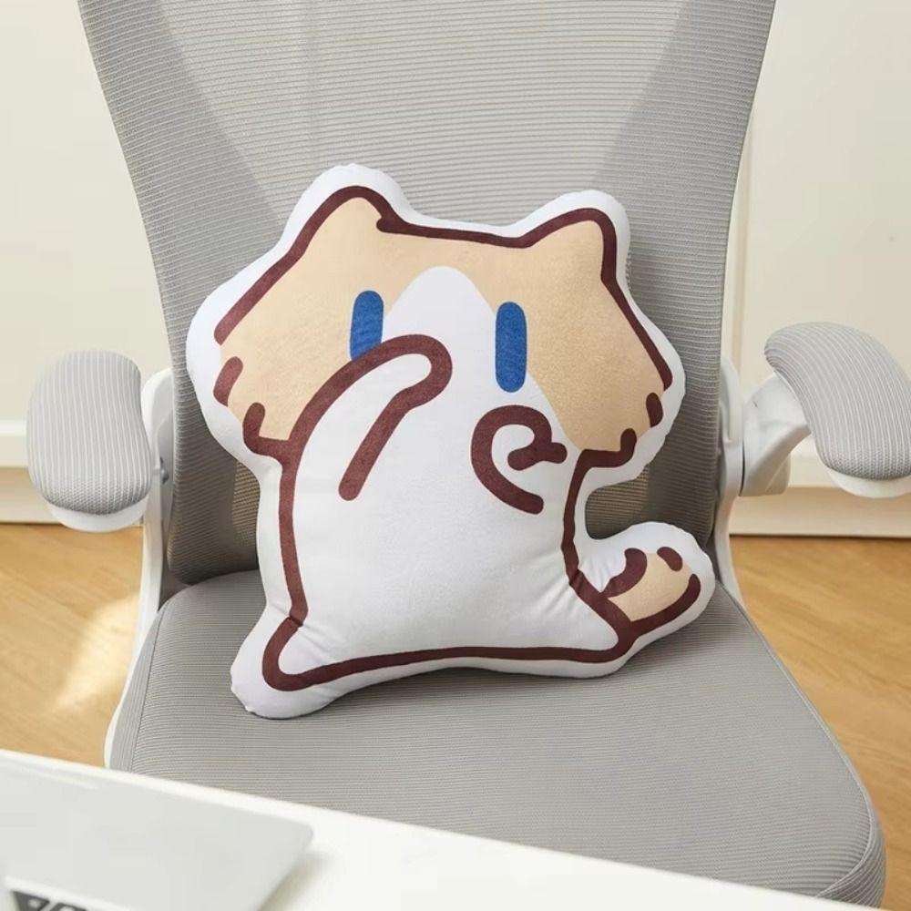 Sofa Decor Cat Plush Throw Pillow Home Ornament Cat Stuffed Pillow  Student
