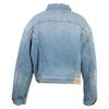 BALENCIAGA Domestic regular 657603 TJW73 Tiger Boa Distressed Denim Jacket 42 blueUsed