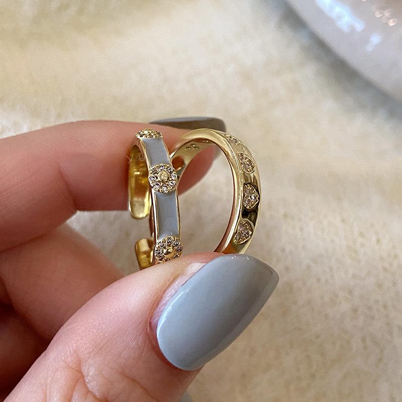 Unique Adjustable Design Copper Ring For Women With Elegant Geometric Style Perfect Gift Option