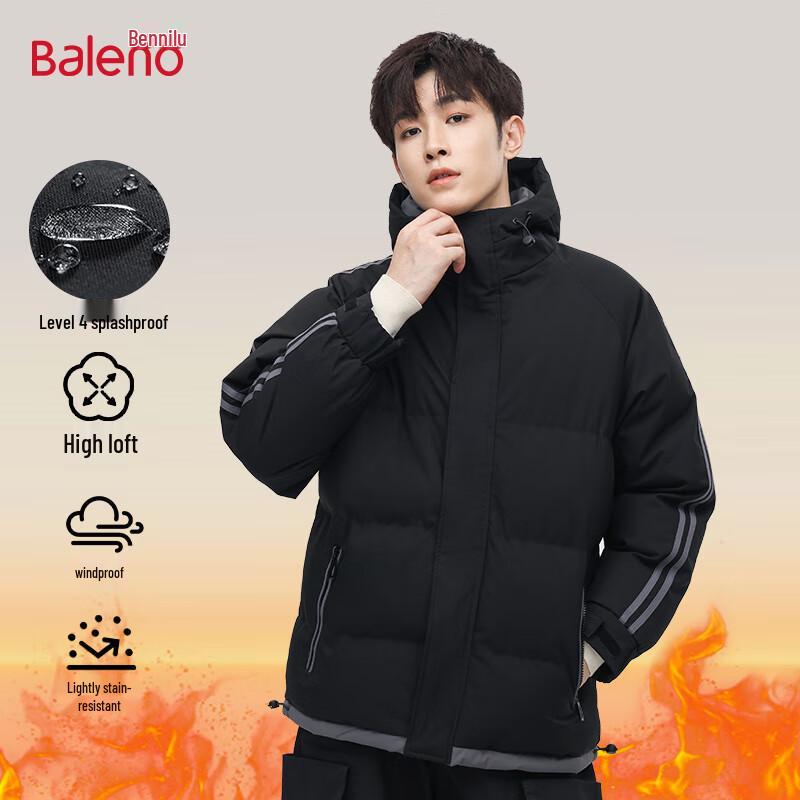 Baleno Men's Hooded Padded Winter Jacket