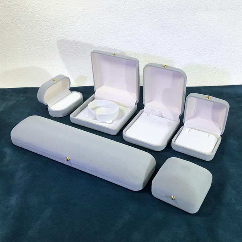Velvet Jewelry Box Rings Necklaces Earrings Pendants Storage Box For Women Jewelry Packaging