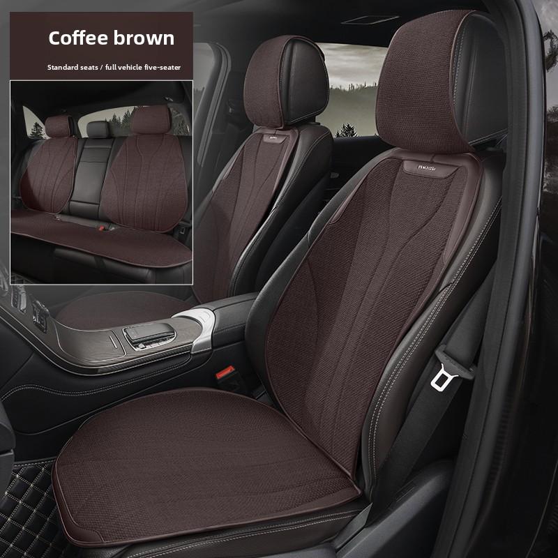Coprisedile Auto Universale Quattro Stagioni Lino Traspirante Antiscivolo Coperture per Sedili Auto Copertura Protezione Sedili Auto Coperture