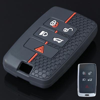 Remote Key Ring Chain Holder Case Cover Shell 5 Button Silicone For Range Rover Sport Evoque Jaguar Land Rover Freelander 2014