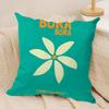 Travel Vacation Series Cushion Cover Silky Short Plush Invisible Zipper Dustproof Sofa Pillow Case For Home Decor